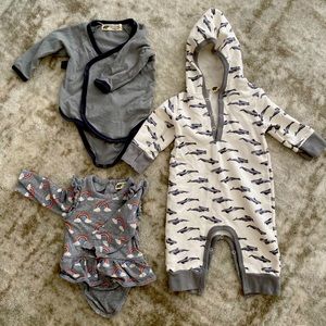 Monica and Andy 3-6 month outfit set